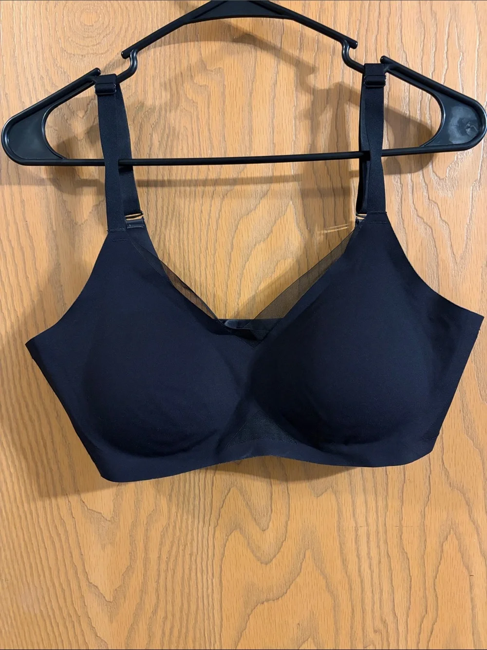 Honeylove Women’s Black Vamp CrossOver V Neck Wireless Bra Large